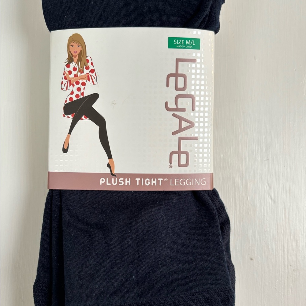 Legale Navy Blue Plush Tight Legging